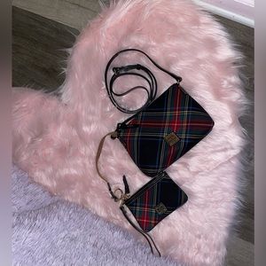 Dooney & Bourke Tartan Purse and Wristlet Set